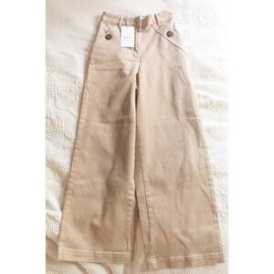 The Fifth Label Wide Leg Wander Jean Sand High Waisted Sailor Retro